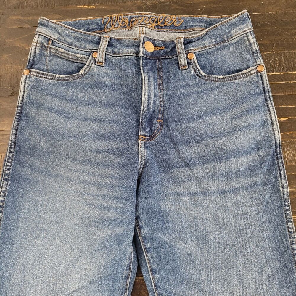 Wrangler Retro Womens High Rise Flare Wide Leg Jeans 30x36